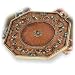 Brown Enameled Coasters