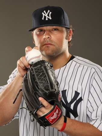 New York Yankees Photo Day, TAMPA, FL - FEBRUARY 23: Joba Chamberlain Photographic Poster Print by Al Bello, 24x32