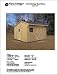 12' X 12' Saltbox Style Storage Shed Project Plans -Design #71212