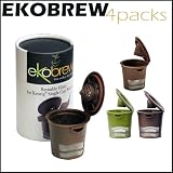 Ekobrew 4 Packs Refillable K Cup