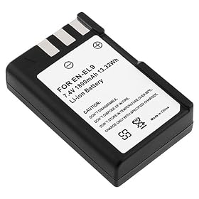 eForCity EN-EL9 Compatible Li-Ion Battery for Nikon D40 / D40x