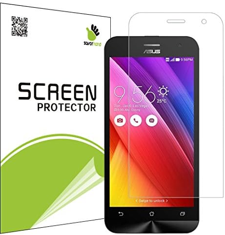 [5 Pack] Saver Hand - High Definition Clear Screen Protector for Asus Zenfone 2 (5 Inch) ZE500CL 4G LTE