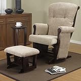Edward Locking Glider Rocker with Ottoman and Side Table