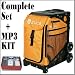 Zuca Sport Wheeled Luggage Complete Set with Frame and Insert Bag. Color: Caution (Orange), with Black Frame. Bonus! Includes Travel Groove Universal Ipod & MP3 Accessory Kit