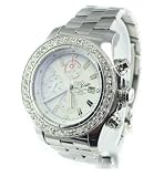 Breitling Super Avenger A13370 6ct Diamond Mens Watch - New with tags