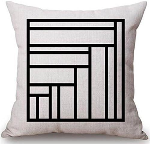 FairyPark Geomrtric Cushion Peak Mountain Cotton Linen Throw Pillow Abstract Art Cushion Car Sofa Home Decorative Cushion Europe Decor Perfect Pillow Cover