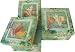 Seashells Set of 3 nesting boxes with relief see-through 3 dimensional lids, GORGEOUS!