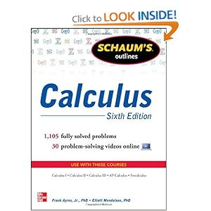 Schaum's Outline of Calculus, 6th Edition (Schaum's Outline Series) [Paperback]