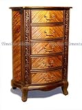 Kitchen: Medium picture for Wood Bark Tall Storage Table Drawers Dresser Chest Accent