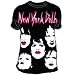 New York Dolls Faces Big Print Subway T-Shirt In Black, Size: Medium