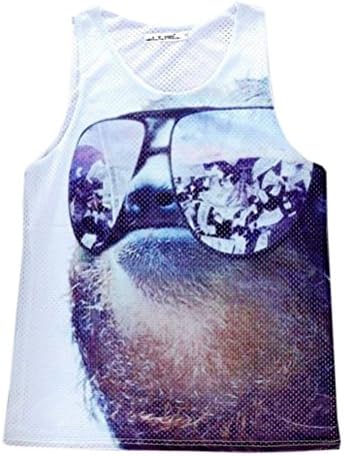 Summer Fashion On My Mind Sloth Shirt Women Men 3d Vest Tanks Tops T Shirts (M)