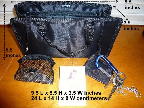 $ 13.99 FREE SHIP USA NEW BLACK Hand bag Purse/Tote Insert Organizer Addon – SWITCH BAGS IN SECONDS!