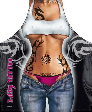 Tablier de cuisine pour femme Lady Tattoo