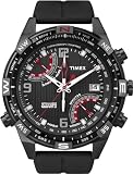 Timex - T49865D7 - Intelligent Quartz - Montre Homme - Quartz Analogique - Cadran Noir - Bracelet Silicone Noir