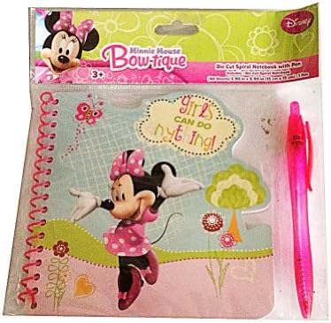 Disney minnie mouse Die Cut Mini Spiral Notebook with Pen