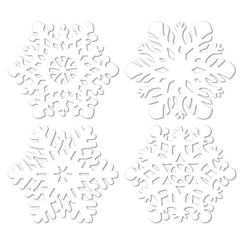 Beistle 22933 Snowflake Cutouts, 14