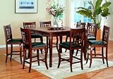 51a3Ts7eh2L. SL160  Counter Height Dining Room Table Set Dark Cherry Finish