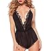 EVEROVE Women's Sexy Babydoll Lingerie Transparent Lace Dress