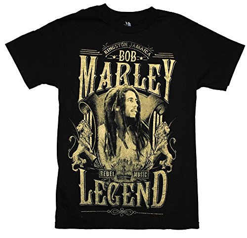 Bob Marley Rebel Music Legend Adult T-Shirt