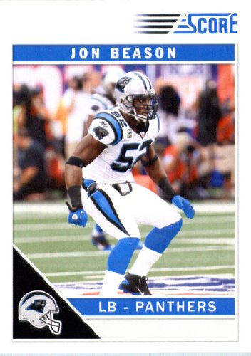 2011 Score Football Card # 44 Jon Beason - Carolina Panthers - NFL Trading Card In a Protective Screwdown Case!