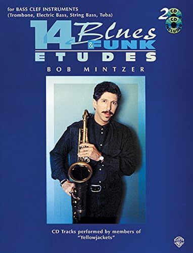 14 Blues & Funk Etudes: Bass Clef Instrument (Trombone, Electric Bass, String Bass, Tuba), Book & 2 CDs