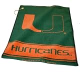 NCAA Miami Woven Team Golf Towel