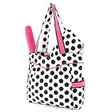 Belvah Quilted Large Polka Dots Diaper Bag