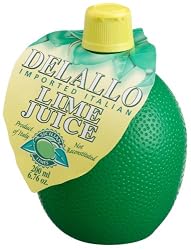 DeLallo Juice, Lime, 6.75-Ounce Plastic Containers (Pack of 12)