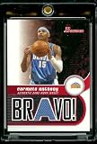 2005-06 Bowman Draft Picks & Prospects Bravo! Carmelo Anthony Jersey Denver Nuggets Basketball Card - Mint Condition - Shipped In Protective Display Case!