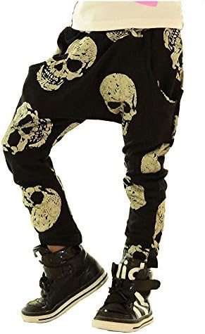 Romapig Girls Gold Skull Harem Pants 3-7y