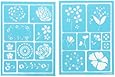 Plaid:Craft  Martha Stewart Adhesive Stencils 2 Sheets/Pkg-Blossoms 5.75"X7.75" 19 Designs