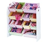 12-Bin Organizers in Pastel or Primary Colors