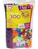 Creative Hands by Fibre-Craft - 300-Piece Assorted Sm'ART Parts - Arts and Crafts - No Scissors or Glue Required - For Ages 3 and Up