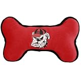 Georgia Bulldogs Red Plush Bone Dog Toy