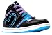 Pineapple Girls Dubz Black And Lilac Hi Top Baseball Style Lace Up Boots