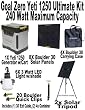Goal Zero Ultimate Yeti 1250 Solar Generator Kit with cart, (8) Boulder 30 solar panels, (4) panel carrying cases, (2) Solar Tripod (holds 4 panels), (6) Light a Life Lanterns, (20) Boulder Clips, (1) 8mm 30' Ext. Cable, (2) 8mm 4x Combiner