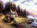 Diy oil painting, paint by number kit- The dream sea 16*20 inch.