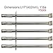 The Red BBQ 13001(5-pack) Replacement BBQ Gas Grill Stainless Steel Burner for Jenn Air, Vermont Castings Model Grills