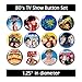80's TV Buttons (Set #3)
