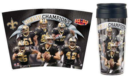 New Orleans SAINTS Super Bowl XLIV 44 Champs TRAVEL MUG