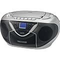 AEG SRR 4326 Stereo Radio-Rekorder (MP3-CD-Player, UKW-/MW-Tuner, Kassettendeck) silber