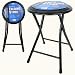 18 Inch Cushioned Folding Stool with Safety Lock