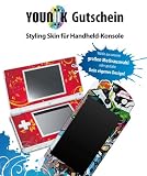 YOUNiiK Gutschein für Nintendo DS Lite Skin Designfolie, eigene Designs erstellen oder riesige Motivauswahl