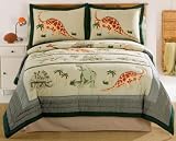 Dino Dave Twin Quilt With Pillow Sham