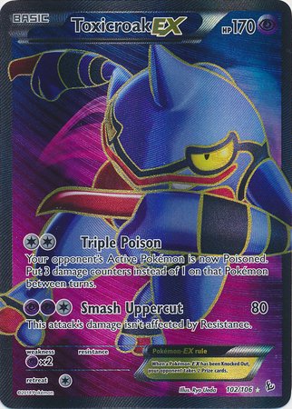 Pokemon - Toxicroak (102) - XY Flashfire - Holo