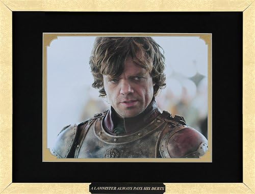 Game of Thrones - Peter Dinklage as Tyrion Lannister. Framed Movie Photo with Plate (15 x 12)