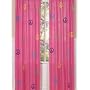 Groovy Pink Peace Sign Window Treatment Panels - Set of 2