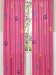 Groovy Pink Peace Sign Window Treatment Panels - Set of 2