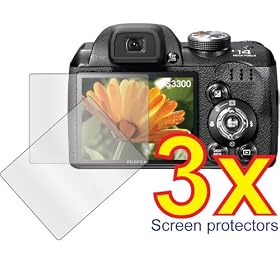 Click here to buy 3x Fujifilm Fuji FinePix S4000 S3300 S3200 Digital Camera Premium Clear LCD Screen....