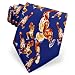 Men's Basketball Moves Silk Ties by Wild Ties in Navy Blue